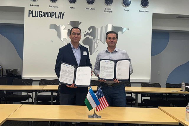 Делегация Узбекистана посетила головной офис Plug and Play в США В рамках рабочей поездки в США делегация Министерства цифровых технологий Узбекистана посетила головной офис компании Plug and Play одного из крупнейших международных акселерационных центров в стране   English O zbek tilida Ўзбек тилида На русском iOS Android