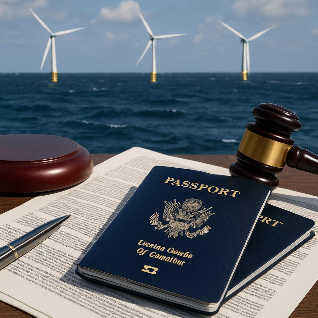 В США начались новые юридические баталии в сфере оффшорной ветровой энергетики 22 декабря администрация Трампа приостановила аренду пяти ветряных ферм строительство которых уже началось у восточного побережья страны Разработчикам было велено немедленно остановить работы Основной причиной такого решения названы вопросы национальной безопасности PRO AI OFFICIAL