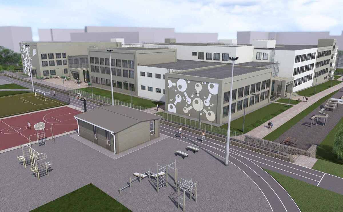 Школу в Солнечном будет строить компания Стройтехмонтаж Сейчас этот застройщик возводит школу на 1550 мест в другом красноярском микрорайоне Тихие Зори Строительство начнётся в феврале 2026 года сдать объект нужно в 2027 м Общая стоимость работ 2 млрд 49 млн рублей Здание школы рассчитано на 1100 учебных мест