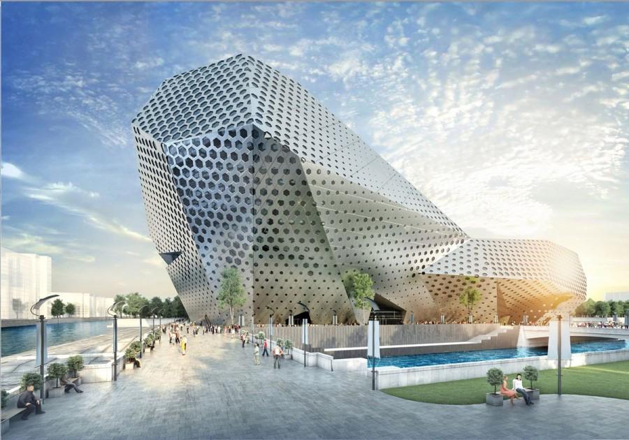 Театр песни Пугачевой завершил реорганизацию Он мог выглядеть вот так Компания Театр песни учрежденная Аллой Пугачевой и ее дочерью Кристиной Орбакайте завершила реорганизацию сообщило агенство РИА Новости Детали Компания присоединилась к обществу ООО Пи Эм Ай Софт которое по информации агенства прекращает деятельность после реорганизации Компания Театр песни Аллы Пугачевой была создана в 2008 году Уже на следующий год Пугачева и Орбакайте согласно документам вышли из состава учредителей и компания сменила название История проекта О строительстве театра говорили с 90 х годов рассматривались московские площадки в том числе Москва Сити В 2006 году объявили о строительстве театра в Петербурге В 2011 году проект получил участок в устье Смоленки на Васильевском острове В 2012 году Пугачева встретилась с Георгием Полтавченко и заверила журналистов что театр появится к концу 2015 года Тогда же появился проект здания в форме бриллианта его идею предложило британское бюро Populous В 2019 году компания Театр песни проиграла суд против Смольного который отказался предоставлять земельный участок Компания дошла с апелляцией до Верховного суда РФ но в 2020 года он отказался рассматривать жалобу Фото проект Театр песни Подписывайтесь на Бумагу и предлагайте новости