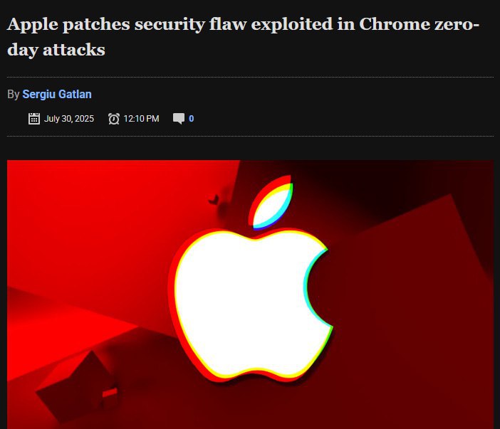 Срочно обновляем свои iPhone — Apple нашла критическую дыру в последней обнове, из-за которой ваш телефон могут взломать хакеры. Уязвимость найдена в движке Safari и Chrome — через неё злоумышленники могут выполнить произвольный код и обойти защиту системы. В целях безопасности Apple рекомендует обновить все устройства, начиная с iPhone XS и новее, до iOS 18.6.