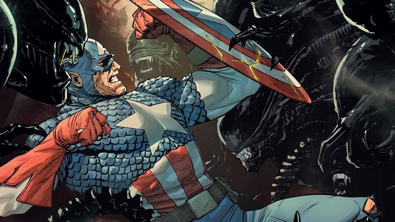 Marvel представила ограниченную линейку комиксов «Чужой против Капитана Америки» — продажи начнутся в октябре. В этой серии Стиву Роджерсу предстоит столкнуться с ксеноморфами, которых «Гидра» начала использовать в качестве оружия.