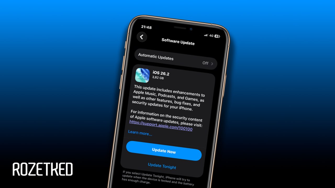 Apple выпустила iOS 26 2 настройка жидкого стекла и офлайн тексты песен Главное визуальное изменение коснулось нового материала Liquid Glass теперь на экране блокировки можно вручную регулировать прозрачность часов с помощью специального ползунка Также обновили дизайн уровня в приложении Рулетка Что ещё нового AirDrop Появились коды подтверждения для безопасной передачи файлов незнакомцам Apple Music Тексты скачанных песен теперь отображаются без интернета Подкасты ИИ научился автоматически разбивать выпуски на главы Напоминания Для срочных задач можно ставить полноценные будильники которые работают поверх режимов фокусировки Обновление уже доступно для установки по воздуху Пишите обновились ли и как работает пятничная обнова rozetked me news 43287