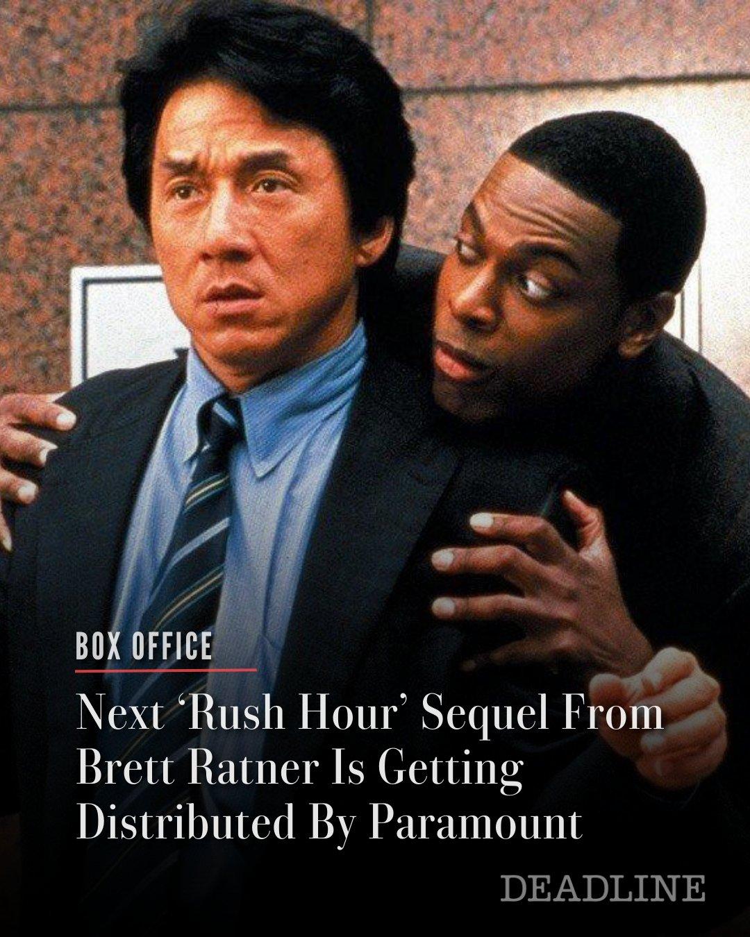 Deadline сообщает что Час пик 4 Бретта Рэтнера официально запущен в производство Продолжение с Джеки Чаном и Крисом Такером выйдет под крылом Paramount Похоже Дональд Трамп всё таки добился своего и замолвил то самое словечко