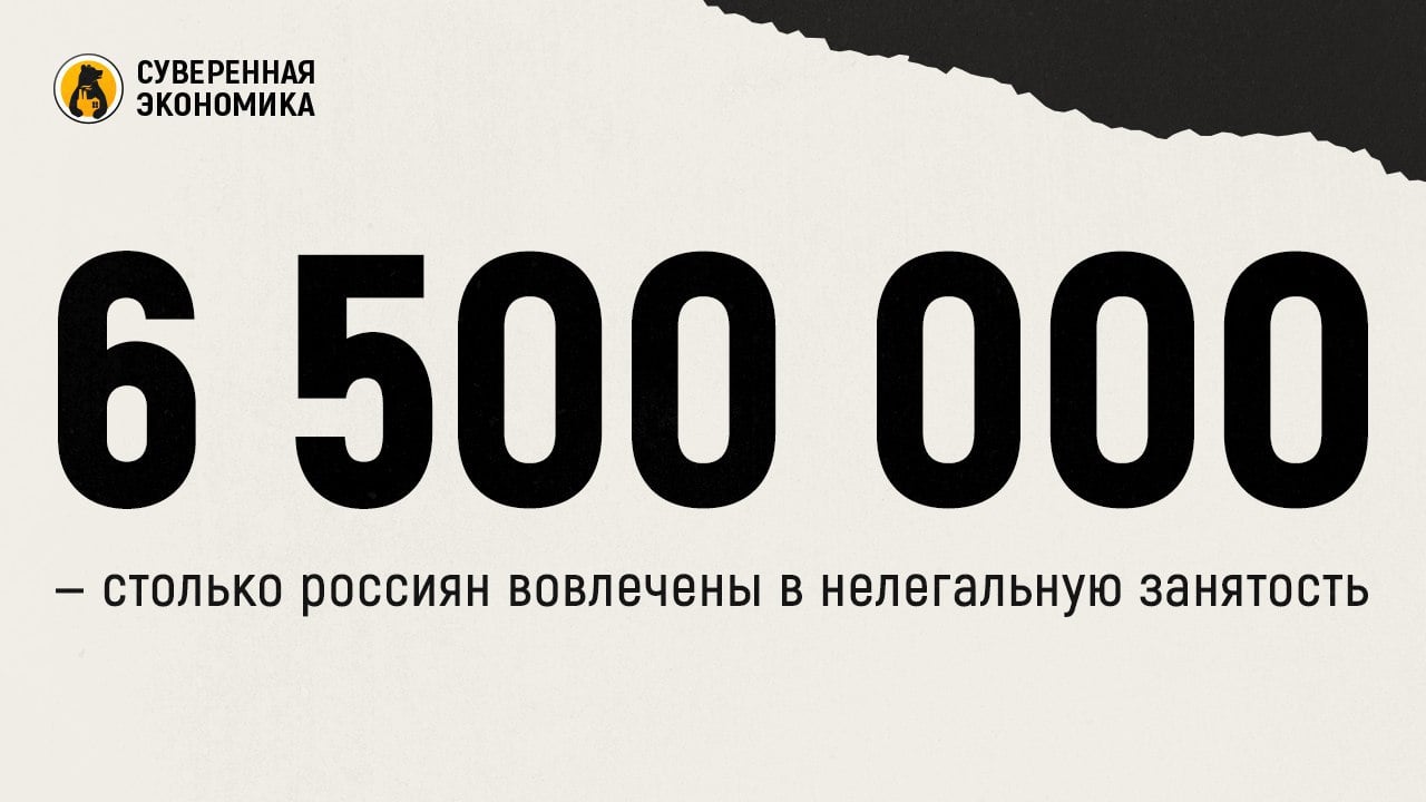 ‍  6 500 000 — столько россиян вовлечены в нелегальную занятость   В ходе круглого стола в Совете Федерации глава департамента занятости населения и трудовой миграции Минтруда Михаил Кирсанов назвал количество россиян, работающих в серую.   Ведомство активно борется с нелегальной занятостью. За 9 месяцев деятельности специальных комиссий, которые начали работу в регионах, план по снижению теневой занятости был выполнен на 128%. Более полумиллиона россиян легализовали свой труд. При этом зачастую они просто оформлялись как самозанятые или регистрировали ИП.  «Суверенная экономика», анализируя национальный проект «МСП», указывала, что для экономии на налогах работодатели часто оформляли своих сотрудников как самозанятых. При этом Кирсанов констатировал, что у региональных межведомственных комиссий отсутствуют реальные полномочия в рамках борьбы с теневой занятостью.  «Реальные рычаги понуждения сейчас отсутствуют, если нарушитель не является на комиссию и уклоняется от исполнения ее решения», — отметил он.  При этом представитель ФНС заявил, что в ходе постмониторинга информация об «успехах» некоторых регионов по борьбе с теневой занятостью не подтвердилась данными Соцфонда. А значительное число таких трудовых соглашений оказались для галочки, потому что они были расторгнуты через месяц.   В итоге мы видим, что борьба с обелением трудовой занятости хоть и ведется, но требует дополнительных полномочий для проверяющих, а также прикрытия лазейки в виде оформления компаниями сотрудников как самозанятых.