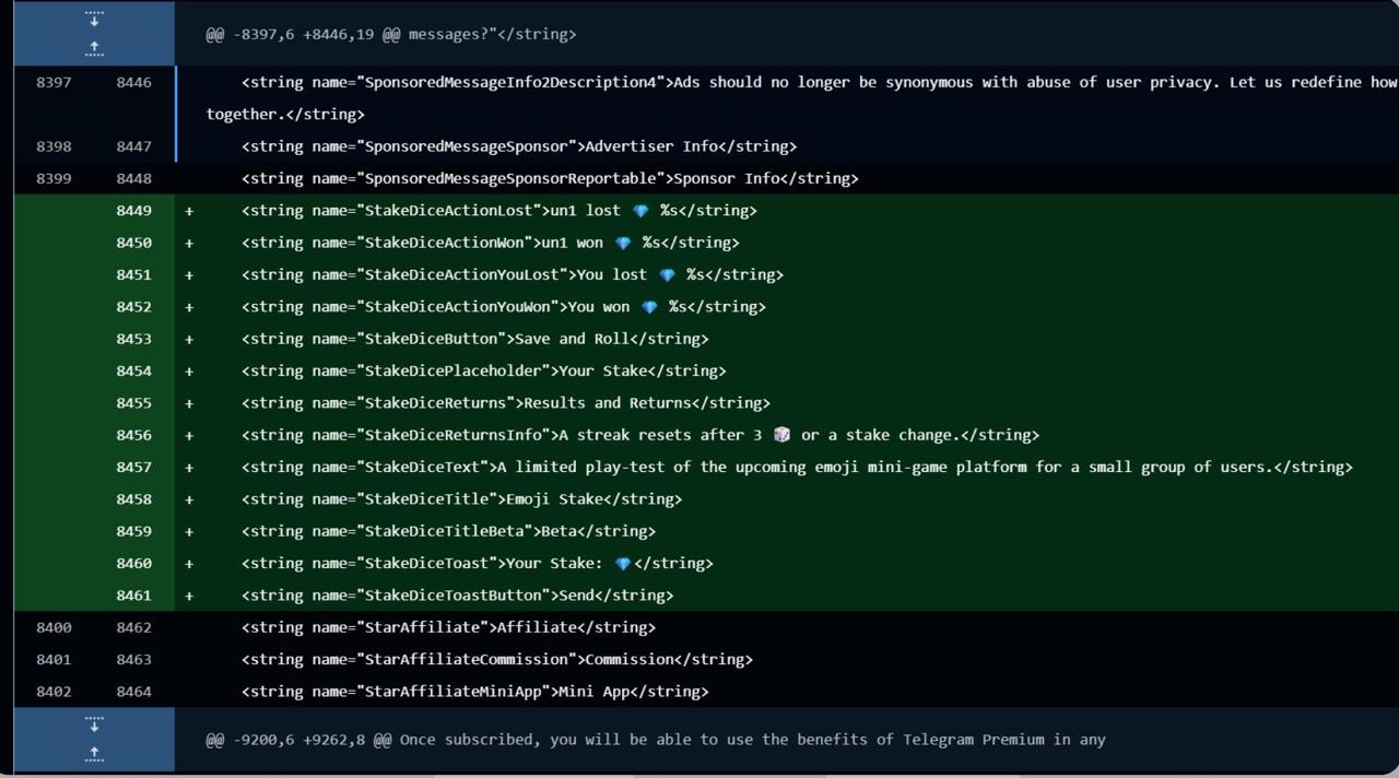 В Telegram появится казино В коде бета версии клиента обнаружили строчки новой функции Emoji Stake Аналитики кода заявляют что во внутренней валюте можно будет делать ставки после чего бросать кубик и в зависимости от результата выигрывать или проиграть Официальных анонсов Telegram пока не было
