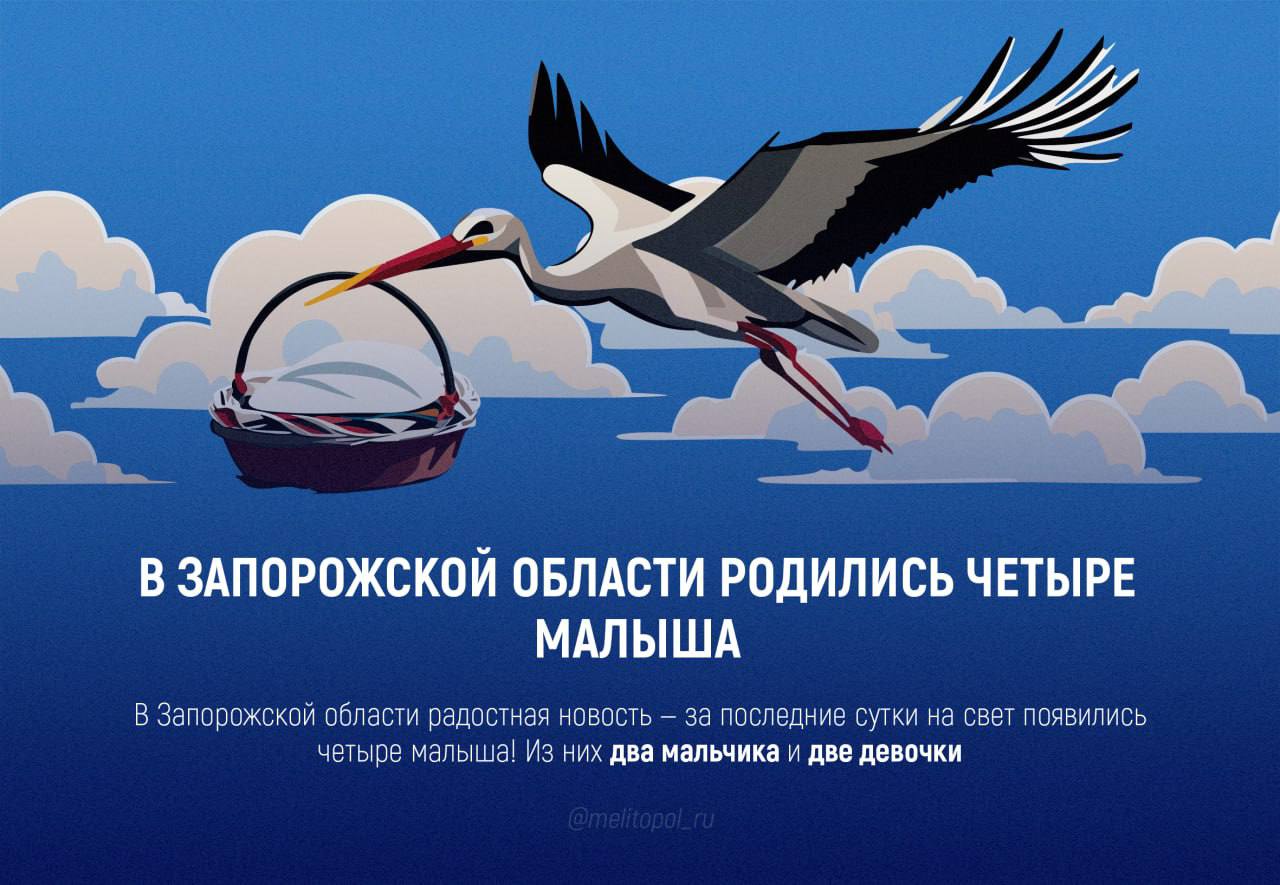 В Запорожской области родились четыре малыша В Запорожской области радостная новость — за последние сутки на свет появилось четверо малышей! Из них два мальчика и две девочки, сообщили в региональном минздраве.