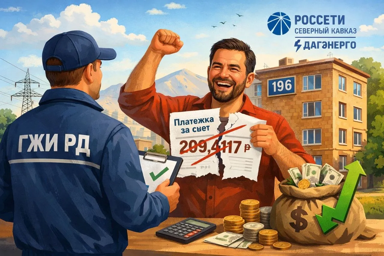 Жителю Махачкалы списали почти 210 тысяч рублей незаконных начислений за свет после проверки ГЖИ Житель дома 196 в квартале Домостроитель обратился в ГЖИ РД с жалобой на астрономические суммы в платёжках за электроэнергию Инспекторы проверили расчёты энергетиков и признали их необоснованными Перерасчёт составил 209 417 рублей ПАО Россети Северный Кавказ филиал Дагэнерго выдано предписание На сегодня задолженность перед абонентом полностью списана ГЖИ РД напоминает если сомневаетесь в правильности начислений за ЖКУ обращайтесь поможем разобраться