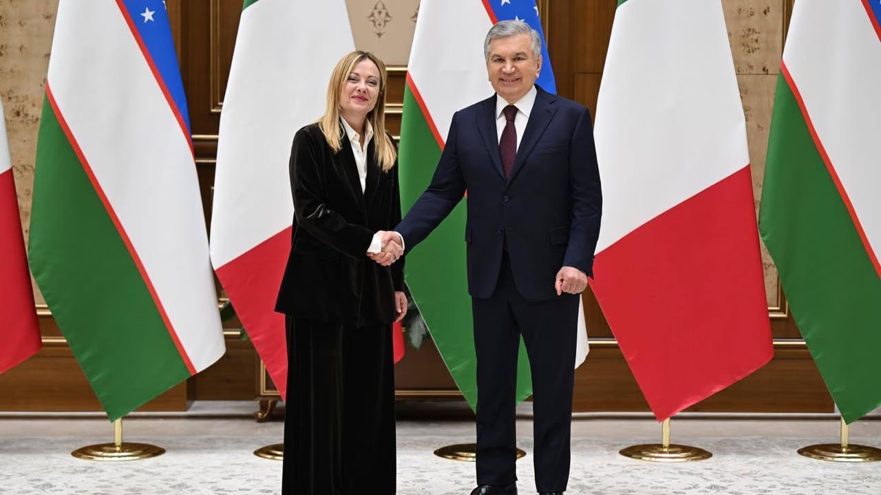 Шавкат Мирзиёев провел встречу с премьер министром Италии В Ташкент с кратким визитом прибыла премьер министр Италии Джорджа Мелони   uznews uz ru news 106591 uznews