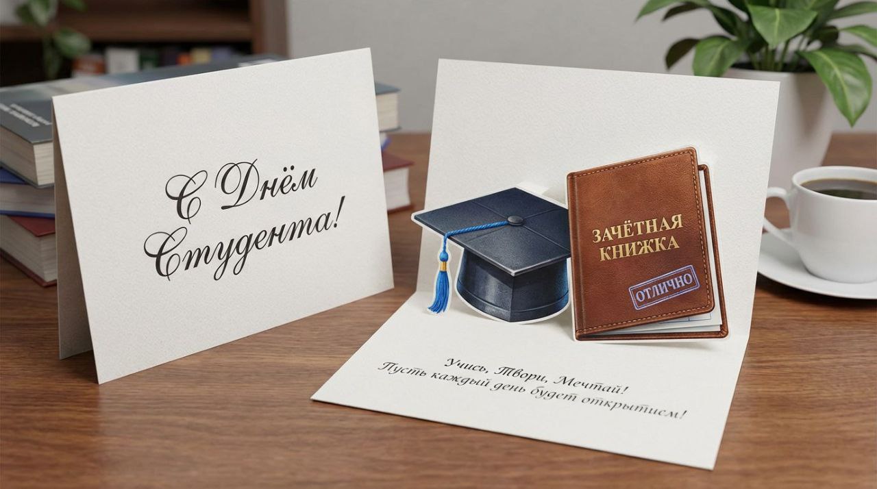 Уважаемые земляки Поздравляю вас с Днём студента Этот праздник символ молодости стремления к знаниям и ярких жизненных открытий Пусть учёба приносит вам удовольствие и новые достижения а студенческие годы останутся в памяти как одни из самых замечательных времён Желаю вам успехов в освоении выбранной профессии неиссякаемой энергии интересных идей и надёжных друзей Пусть все поставленные цели будут достигнуты а мечты реализованы