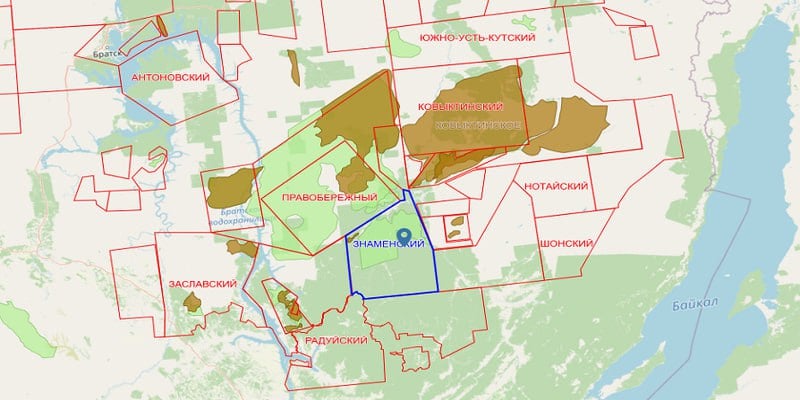 Крупное месторождения газа открыли в Иркутской области, сообщили в Министерстве природных ресурсов и экологии России. Как передает ТАСС, запасы газа на Илгинском газоконденсатном месторождении, открытом в пределах Знаменского участка недр, составляют 135,4 млрд куб. м, а конденсата — 4,4 млн тонн.