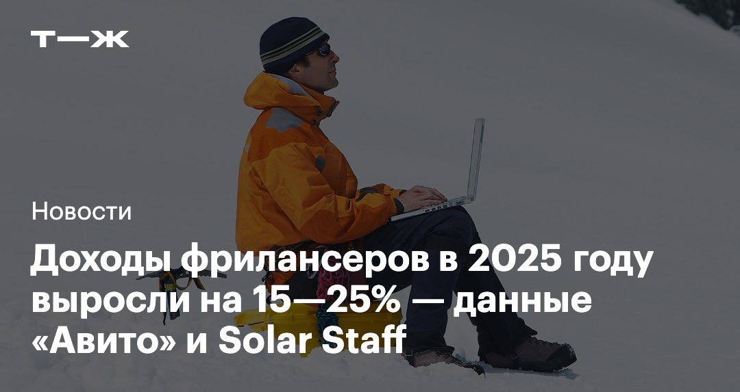 В 2025 году стоимость проектов у фрилансеров выросла на 15 20 Среди наиболее востребованных специалистов быстрее всего росли доходы у фрилансеров следующих групп маркетологи 54 до 118 8 тысячи рублей дизайнеры 31 83 5 тысячи рублей менеджеры по рекламе 32 109 тысяч рублей event менеджеры 25 100 2 тысячи рублей копирайтеры 22 54 2 тысячи рублей Подробности   t j ru e tg frilans 15proc