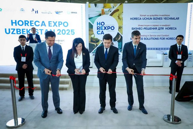 Отели рестораны и технологии главные тренды обсуждают на HoReCa Expo Uzbekistan 2025 В выставочном комплексе УзЭкспоЦентр состоялось торжественное открытие Международной специализированной выставки HoReCa Expo Uzbekistan 2025 ставшей главным событием года для индустрии гостеприимства ресторанного бизнеса и туризма Узбекистана English O zbek tilida Ўзбек тилида На русском iOS Android