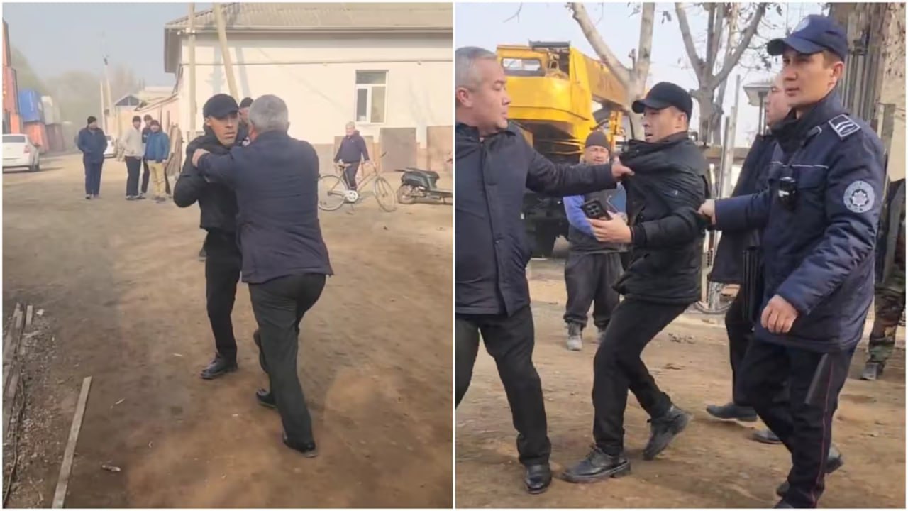 В Фергане заместитель хокима применил силу к инспектору экологии видео Инспектор пытался предотвратить незаконную вырубку дерева и оформить документы о факте правонарушения uznews uz ru news 105144 uznews