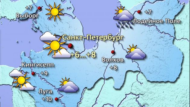 Сегодня на погоду окажет влияние усиливающийся на северо западе гребень антициклона и только на востоке области ещё сказывается