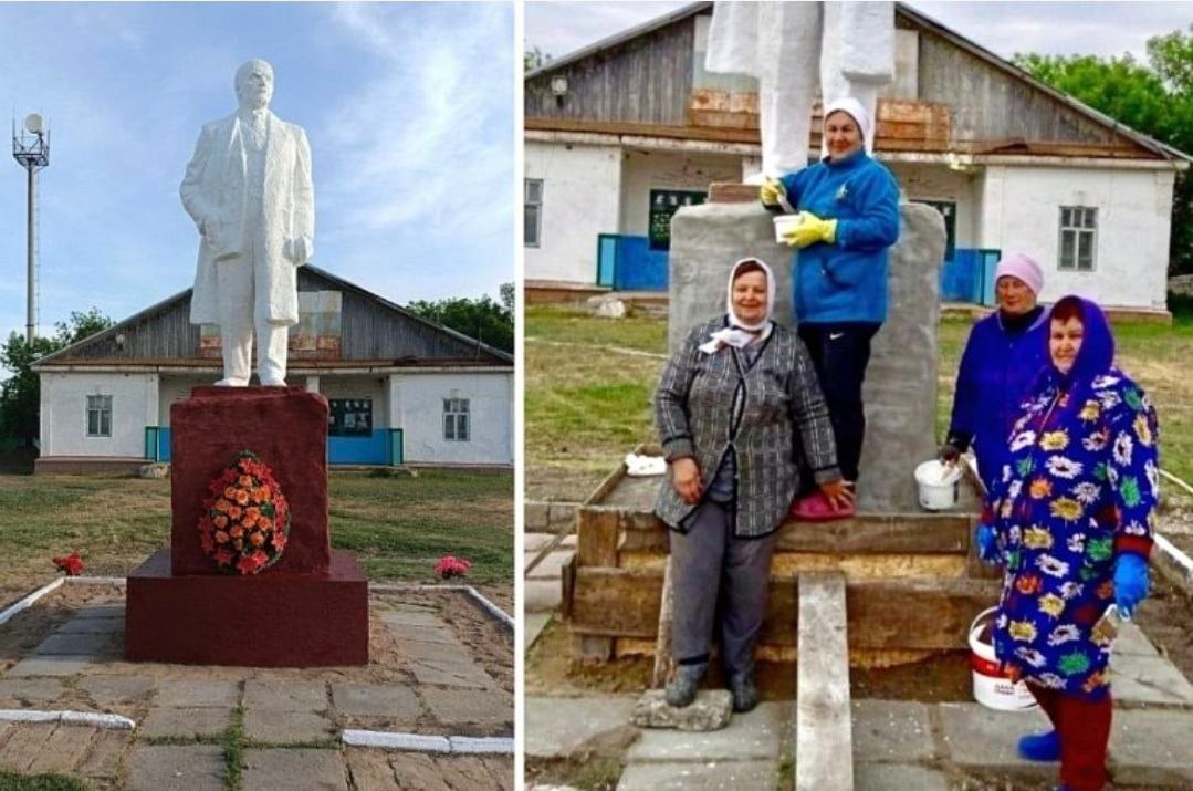 Пенсионерки отремонтировали памятник Ленину в Астраханской области Памятник вождю стоит на площади у клуба в селе Тишково более полувека. И сам гипсовый монумент, и постамент давно были в неприглядном состоянии - краска облупилась и потрескалась. Клавдия Суханова предложила его обновить. "Мы же дети, рожденные и воспитанные в Советском Союзе", - так объяснила она свой порыв "Про Володарский"
