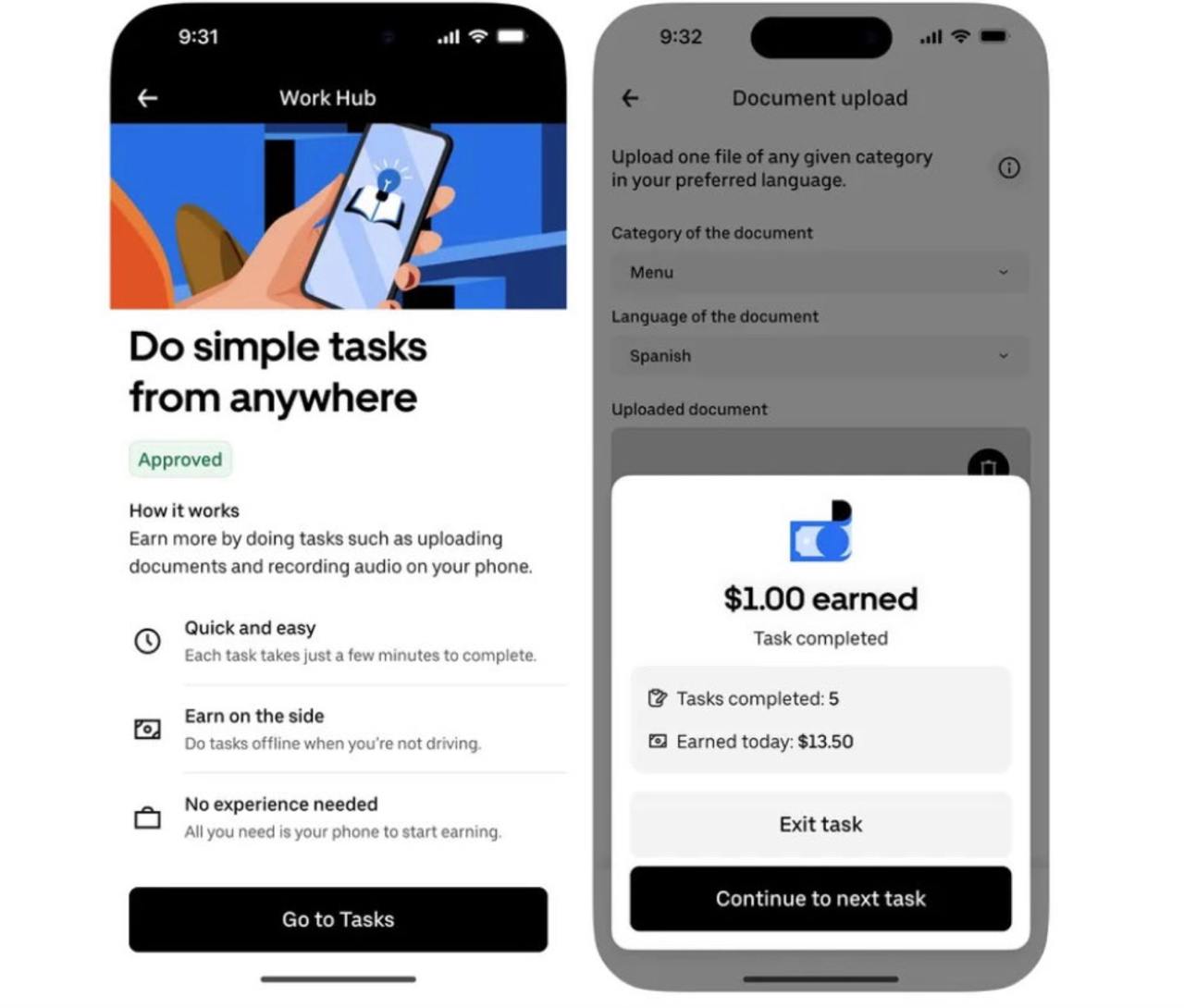 Uber запускает новый способ заработка для водителей в США Теперь водители смогут получать деньги выполняя цифровые задачи короткие задания которые занимают всего пару минут и доступны даже во время ожидания пассажиров Примеры таких задач разметка данных для обучения ИИ загрузка меню ресторанов запись голосовых сэмплов озвучка сценариев на разных языках Потенциал огромен компании вроде Scale AI и Surge AI занимающиеся разметкой данных уже оцениваются примерно в 30 млрд каждая В начале октября Uber также приобрёл бельгийский стартап Segments AI специализирующийся на разметке данных чтобы усилить свои позиции в этой сфере