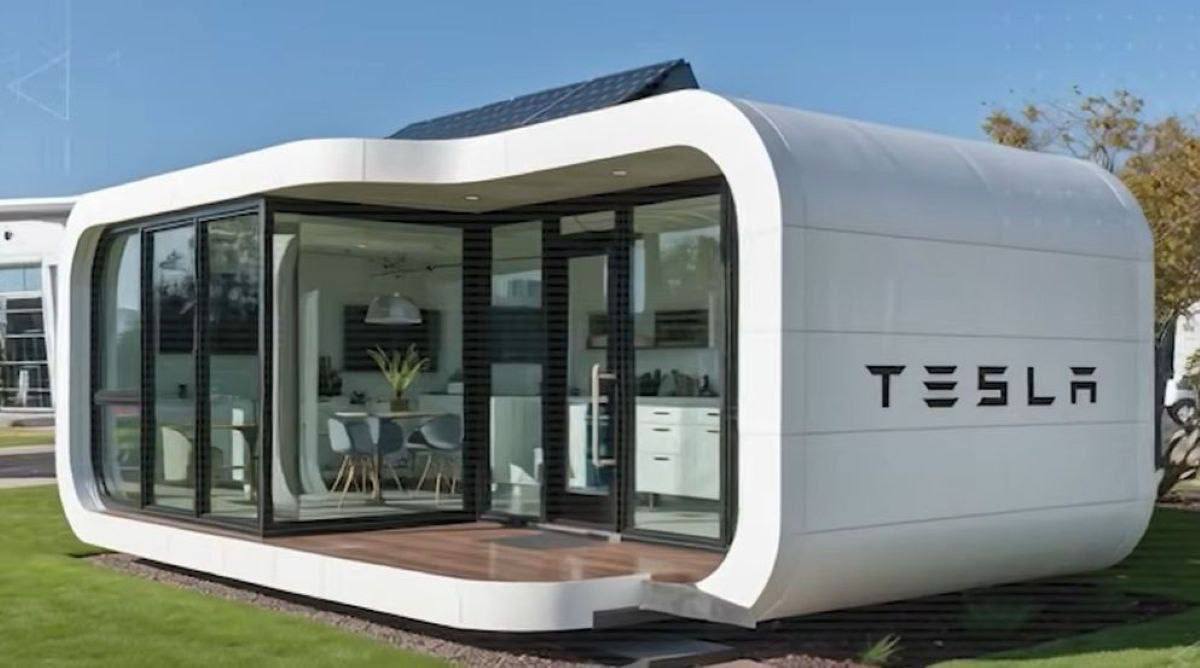 Илон Маск представил Tesla Tiny House дешевый сборный дом площадью 37 кв метров Стоимость будет начинаться от 7 999 конструкцию привезут в контейнере объемом 5 7 м3 200 куб футов и за 45 минут соберут на месте в полноценный дом площадью 37 16 м2 400 кв футов Такой дом изготавливается из армированной стали и композитов и выдерживает ураганы снег и землетрясения Также он полностью автономен и питается от солнечных панелей Tesla и Powerwall что позволит экономить на счетах за электроэнергию Внутри дома предусмотрена гостиная кухня спальня и ванная спроектированные с точностью космического корабля Компания Tesla планирует запустить массовое производство таких домов в 2026 году karaulny accountant