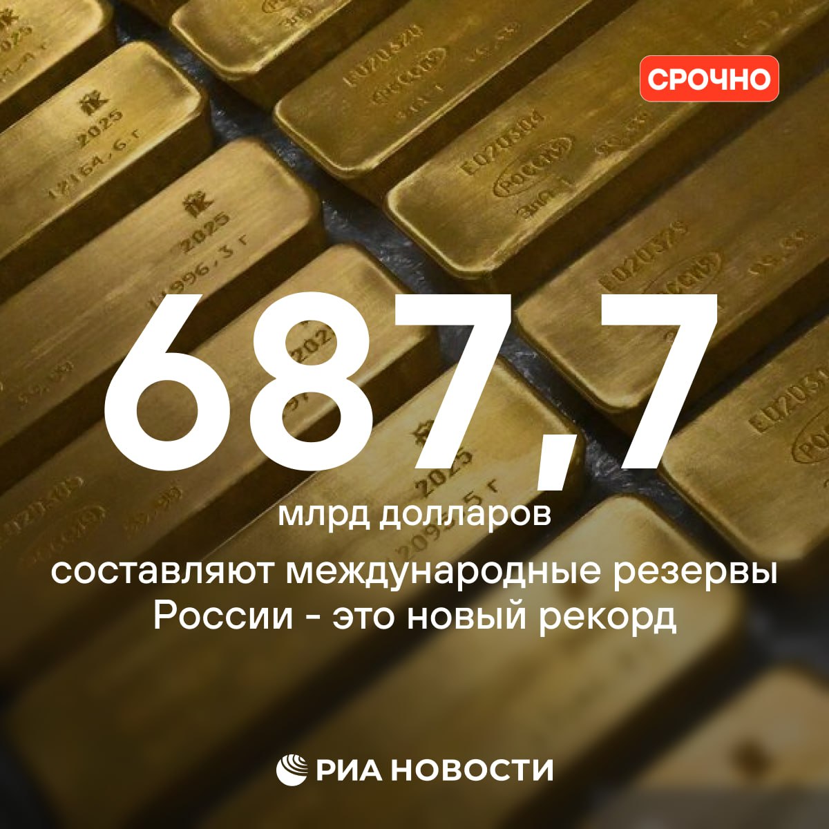 Международные резервы России достигли нового рекорда - теперь это $687,7 млрд. Предыдущий держался с 9 мая. : экономика / Все наши каналы