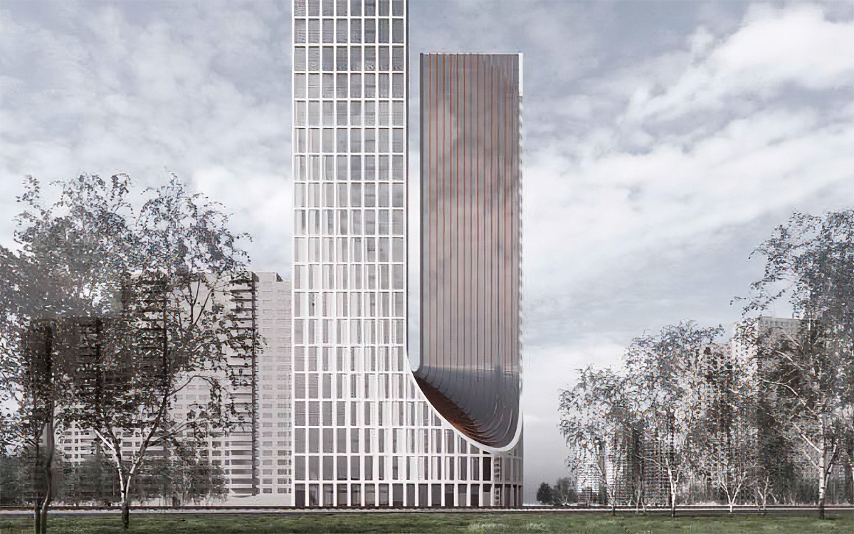 Рядом со станцией метро Аминьевская может появиться новый офисный комплекс Проект включает две башни высотой 41 и 36 этажей объединённые общим стилобатом Вместе они образуют U образную композицию Максимальная высота зданий составит 145 метров Девелопер ранее получил градостроительный план участка площадью почти 28 тысяч квадратных метров Изначально на этом месте планировалось жильё но застройщик решил изменить концепцию и присоединиться к программе создания мест приложения труда Теперь на месте будущего комплекса может появиться не просто очередной жилой квартал а новая точка деловой активности на западе Москвы