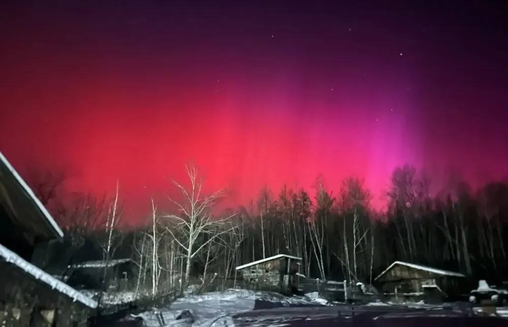 Красота в темноте северное сияние сняли на камеры в Приамурье Природное явление наблюдали ночью и утром 20 января жители Амурской области наблюдали северное сияние В Telegram каналах опубликовали фотографии из разных муниципалитетов преимущественно северных Свечение от розового до фиолетового увидели в селе Екатеринославка Октябрьского округа поселке Огорон Зейского округа аэропорту города Зеи Тындинском Магдагачинском округах и Селемджинском районе Кроме того северное сияние заметили на угольном разрезе в соседней Якутии По словам очевидцев явление появляющееся при магнитной буре наблюдали ночью и утром К 6 ти утра по местному времени начались сильные сияния везде где было темно и ясно Подписчица из Екатеринославки написала что в 6 утра у них было розовое небо рассказала в Telegram канале Небо над нами астроном любитель Ирина Пархомова Природа происхождения полярного или северного сияния всегда одна сильный поток солнечного вещества достигает магнитного поля Земли Выбросы могут быть как результат сильных вспышек на Солнце так и без вспышек из корональных дыр Напомним начавшаяся на Земле после сильнейшей в 2026 году вспышки на Солнце магнитная буря достигла уровня G4 7 и стремится к наивысшему G5 20 января станет критическим днем с неблагоприятными погодными условиями из за сочетания мощного всплеска излучения на Солнце и магнитной бури ранее сообщила Национальная служба по изучению океанов и атмосферы NOAA США Фото Дирекции по охране и использованию животного мира и ООПТ Амурской области ТЕЛЕПОРТ РФ здесь все об Амурской области  Мы в МАХ  Написать нам