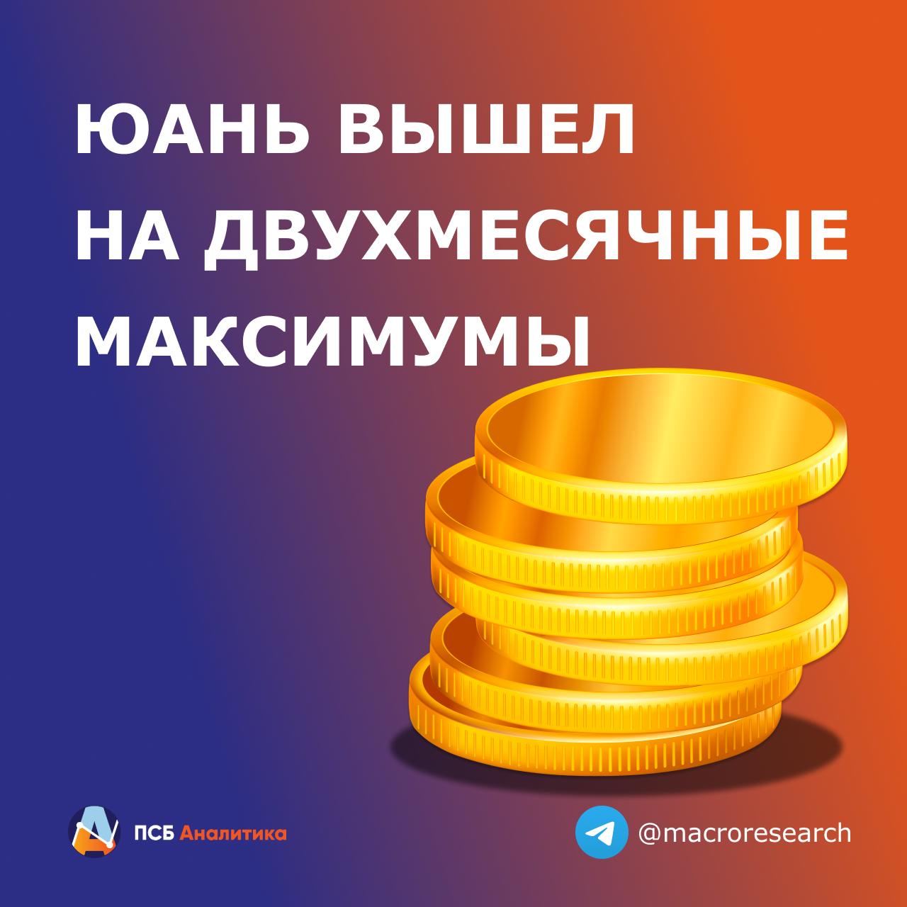 К середине торгов четверга рубль ослаб по отношению к юаню. Пара CNY/RUB в моменте тестировала уровень 11,1, тем самым установив максимумы с конца мая. К подобной динамике могло привести сразу несколько факторов:    Снижение поддержки рубля со стороны экспортеров. Вполне возможно, что компании предпочли закончить подготовку к пику налоговых выплат до заседания Банка России, тем самым снизив риски более жесткой позиции регулятора при принятии решения по ставке.   Спекулятивный спрос со стороны инвесторов. Часть инвесторов может открывать длинные позиции в иностранных валютах, ставя на ослабление рубля в случае снижения ключевой ставки более чем на 200 б.п. в пятницу.   Технический фактор спроса. Юань почти два месяца провел в узком диапазоне 10,8-11 рублей и выход из него вверх мог стимулировать закрытие по стопам коротких позиций в китайской валюте, а также открытие длинных на пробое сопротивления.  Наше мнение:  С точки зрения баланса спроса и предложения на краткосрочном горизонте мы не видим поводов для существенного ослабления рубля, ожидая сохранение пары CNY/RUB в нашем целевом диапазоне 10,8-11,3. Не исключаем возможность краткосрочного возвращения китайской валюты ниже 11 руб. Однако на горизонте до конца года такие факторы, как смягчение ДКП и активизация спроса на валюту со стороны импортеров могут способствовать ослаблению рубля до 12 руб. за единицу китайской валюты.  #БогданЗварич #псбрынки Аналитический центр ПСБ