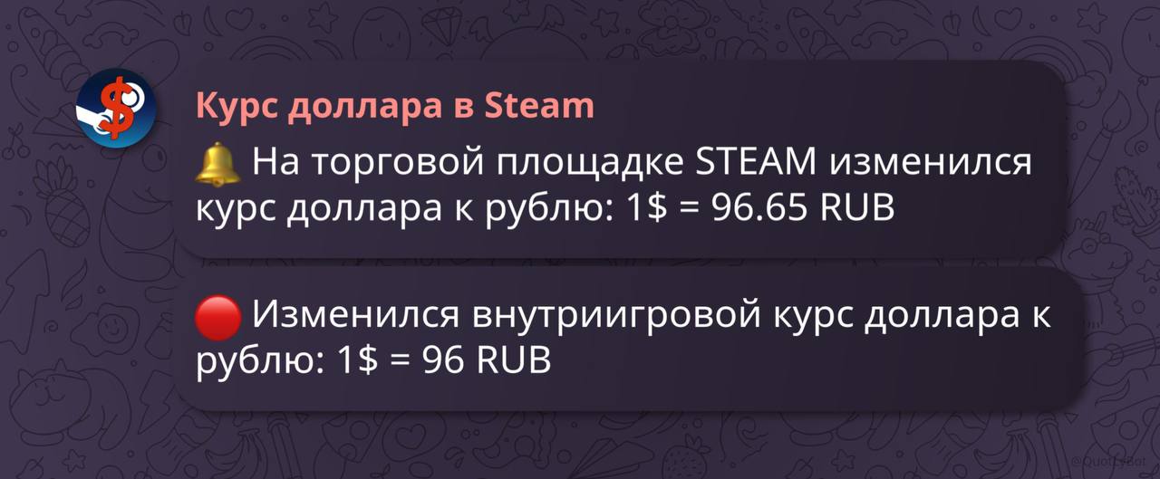 Внутриигровой курс доллара в Steam поднялся на 10 рублей.  Было: 1$ = ₽86  Стало: 1$ = ₽96  Компендиум, бандлы, пропуск и ключи стали дороже.