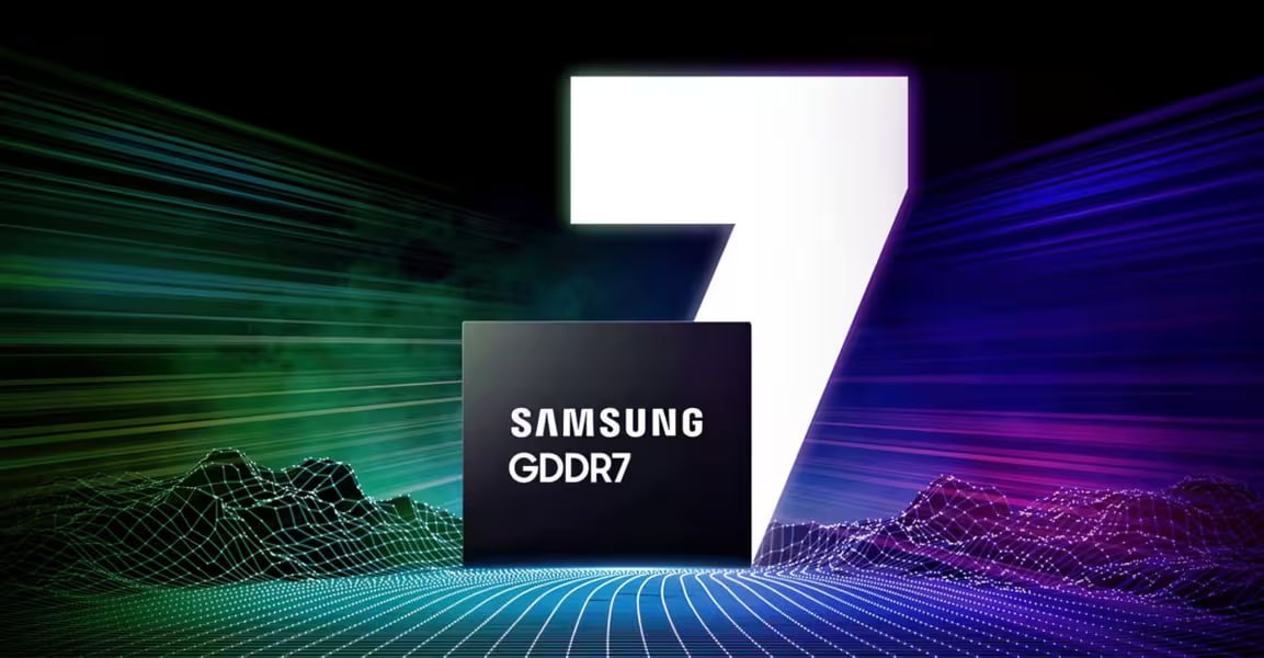Samsung без лишнего шума запустила массовое производство чипов памяти GDDR7 объёмом 3 ГБ с эффективной частотой 28 ГГц Такая память вероятно будет использоваться в видеокартах GeForce RTX 50 Super хотя их выход согласно имеющимся данным отложен Также компания уже производит образцы такой же памяти но частотами 32 и 36 ГГц Возможно мы увидим такие чипы уже в следующем поколении адаптеров Nvidia или AMD Мой Компьютер