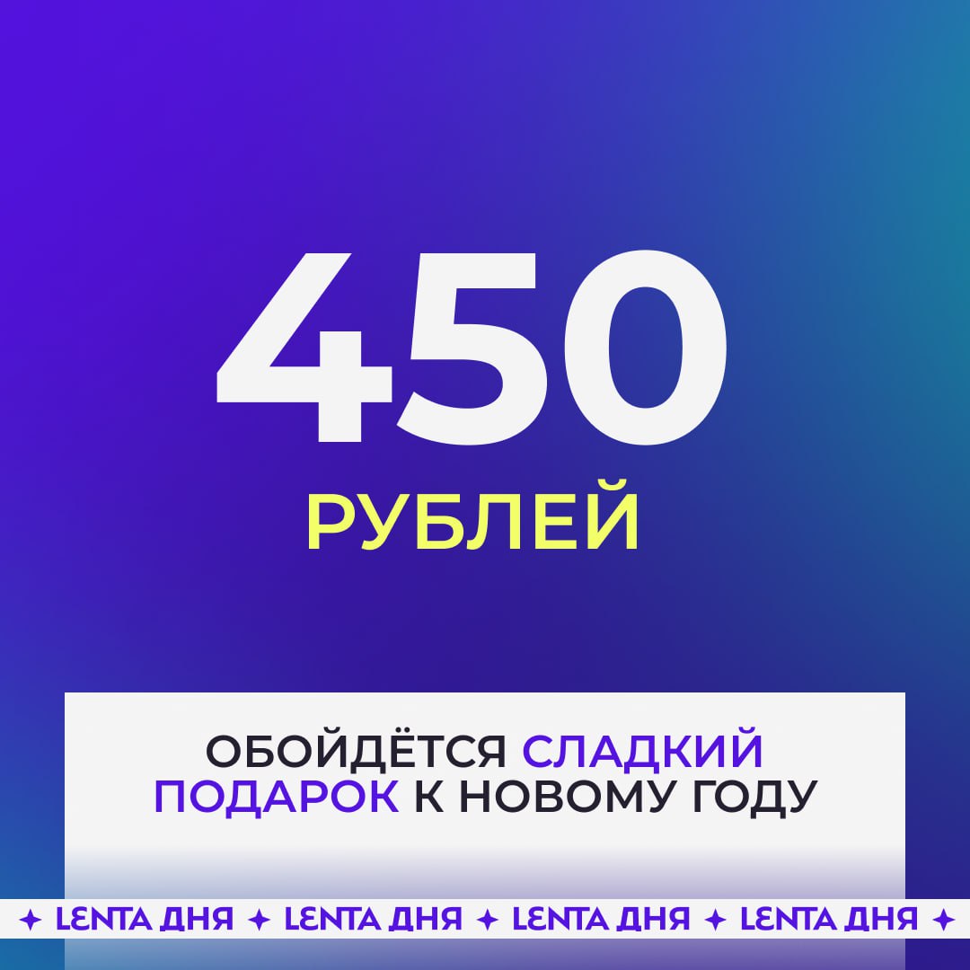 Сладкий новогодний набор для детей обойдётся примерно в 450 рублей Детский подарок весом около 550 граммов в этом году стоит в среднем 450 455 рублей В такой набор обычно входят шоколадные конфеты зефир плитка шоколада конфеты в глазури и немного карамели За год цена выросла почти на 15 Всё из за подорожания какао бобов от которых напрямую зависит стоимость шоколада   если в детстве выбирал все самые вкусные конфеты из такого подарка Подпишись на Ленту дня MAX ТГ
