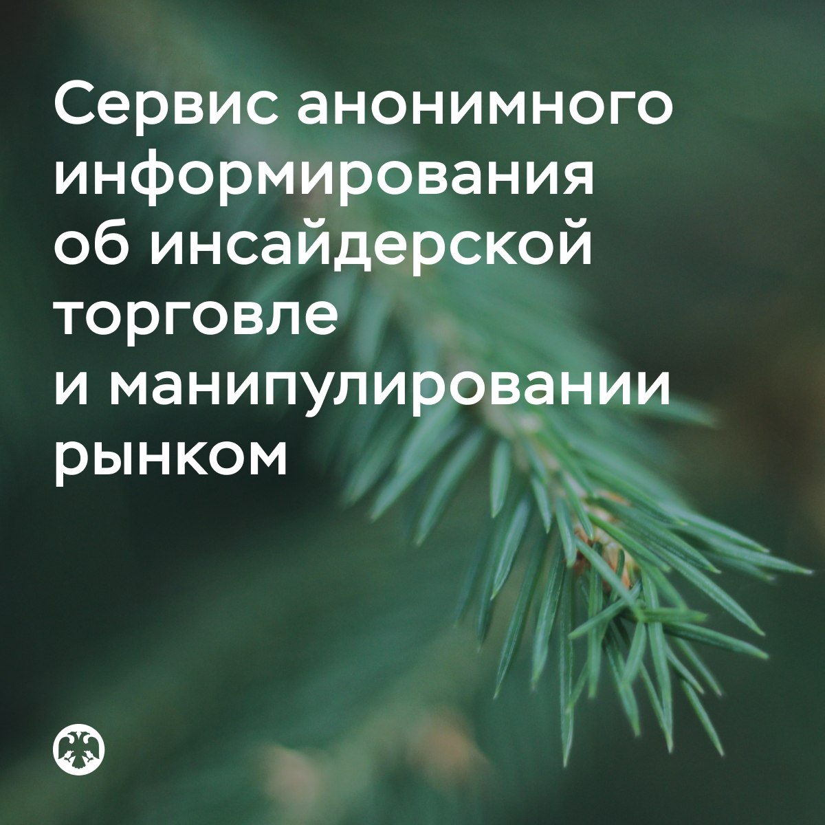 Банк России VK Заработал сервис анонимного информирования об инсайдерской торговле и манипулировании рынком Мы запустили сервис где можно анонимно сообщить о случаях неправомерного использования инсайдерской информации и или манипулирования рынком vk cc cTnnwI Через сервис можно рассказать о совершении инсайдерами выгодных сделок разглашении инсайдерской информации сговоре участников торгов что привело к волатильности на рынке нарушениях инсайдерской политики в компаниях и так далее Если есть документы которые подтверждают информацию их можно приложить к сообщению Такие сведения станут поводом для Банка России изучить ситуацию и в случае необходимости принять меры Сервис не предполагает обратной связи и выплаты вознаграждения автору сообщения