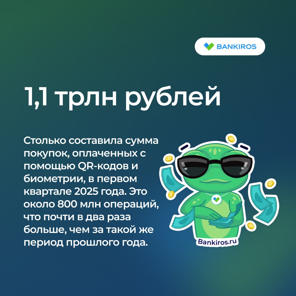 Россияне отказываются от банковских карт в пользу QR-кодов, электронных кошельков и биометрии В январе-марте количество операций, совершенных с помощью этих сервисов, выросло почти на треть за год и приблизилось к 11 млрд. Однако основным платежным инструментом по-прежнему остаются банковские карты 14,9 млрд операций на общую сумму 13,6 трлн рублей , отметили в ЦБ. Будь в курсе с Банкирос Буст