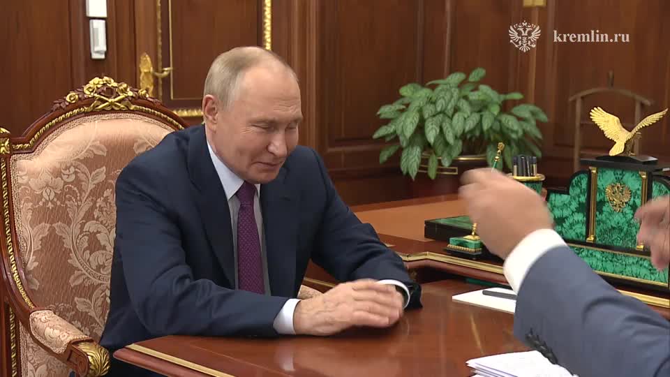 Путин обсудил федеральный бюджет с лидером партии 'Новые люди' Нечаевым