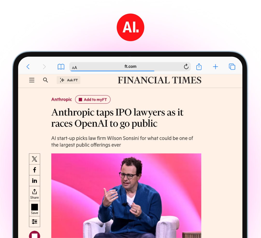 Anthropic может выйти на биржу уже в 2026 году сообщает Financial Times Стартап прорабатывает идею с крупной фирмой консультантом по IPO и ведет предварительные неофициальные переговоры с инвестбанками Некоторые источники в стартапе сомневаются что компания сможет так скоро провести листинг Официально представитель Anthropic сказал что решение о том когда выходить на биржу и выходить ли вовсе еще не принято Сейчас Anthropic обсуждает новый раунд переговоров по итогам которого оценка стартапа может вырасти до 300 млрд