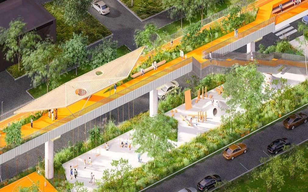 Мэрия Москвы согласовала проект планировки парка на месте монорельса  Парк разместится на высоте 6 м его протяженность будет 4 км Он свяжет Ботанический сад РАН с Тимирязевским парком Площадь всей территории 82 4 га рассказал заммэра столицы по градостроительной политике Владимир Ефимов  Открытие парка запланировано на 2027 год На месте бывших станций монорельса появятся многофункциональные общественные пространства двухэтажные павильоны с лекционными зонами мастер классами и кафе с панорамными видами Также предусмотрены дорожки для прогулок и пробежек город Фото официальный портал мэра и правительства Москвы Читать РБК Недвижимость в Telegram