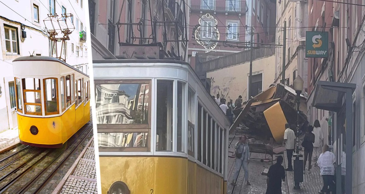 Трагедия с туристами в Лиссабоне исторический фуникулёр Глория стал местом крушения с жертвами По меньшей мере три человека погибли и 20 получили ранения в результате схода с рельсов и крушения знаменитой канатной дороги Глория в Лиссабоне сообщили экстренные службы столицы Португалии Трагеди Ссылка на новость www tourprom ru news 77343