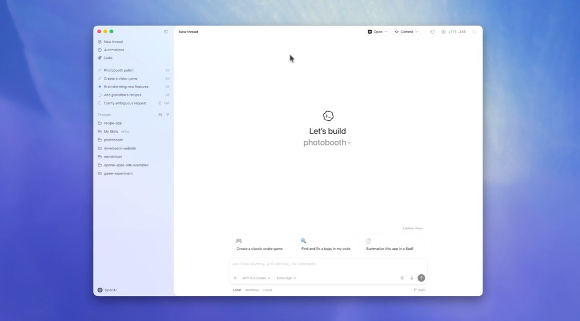 OpenAI выпустила приложение для Codex командного центра для агентов который раньше запускался через терминал или как плагин для IDE Можно отправить несколько агентов работать над одним репозиторием подключить навыки и настроить автоматизации Пока есть только версия macOS зато потестировать её временно могут и бесплатники vc ru ai 2718771