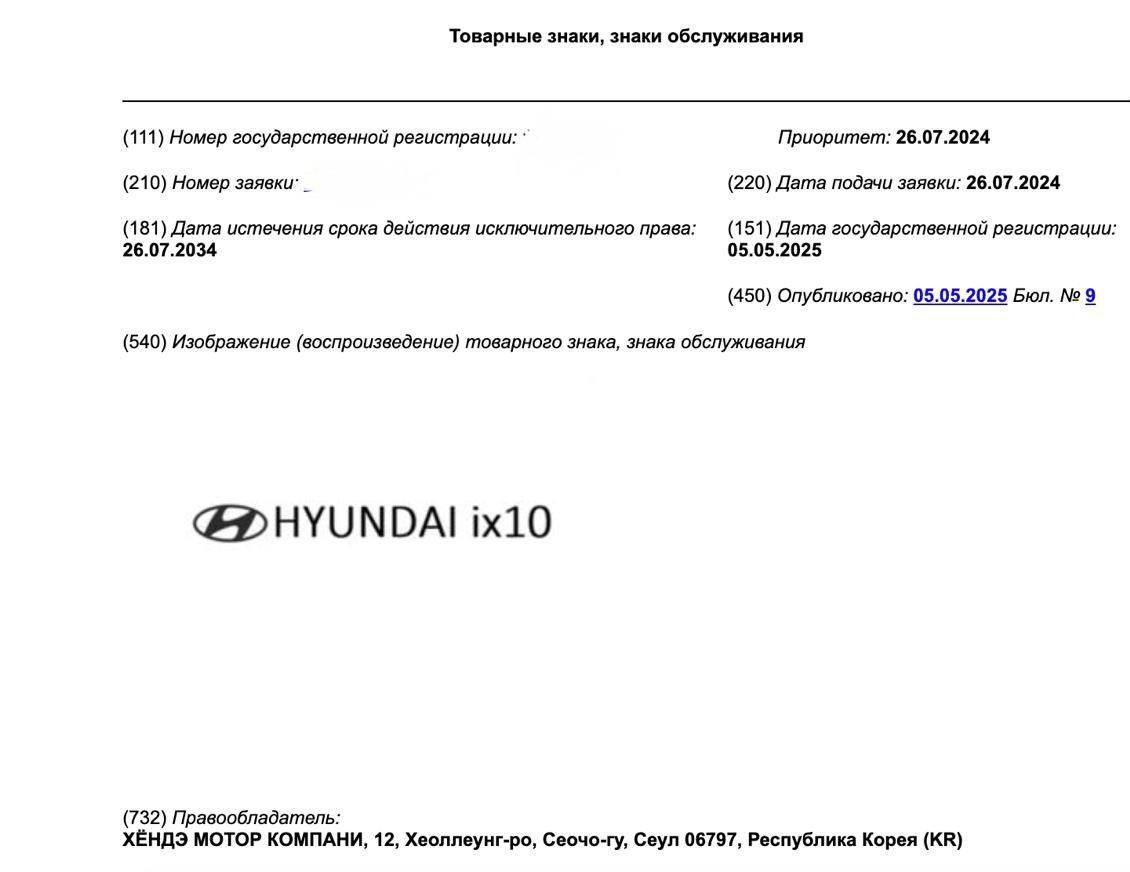  Hyundai зарегистрировал в России три товарных знака с наименованиями Hyundai ix10, Hyundai ix40, Hyundai ix50, следует из данных Роспатента #экспорт #импорт #tradewithoutborders #торговлябезграниц #Россия #Корея #авто #интеллектуальная #ИС #Роспатент #Hyundai ____ Торговля без границ Экспорт Вашей продукции Решение любых вопросов ВЭД