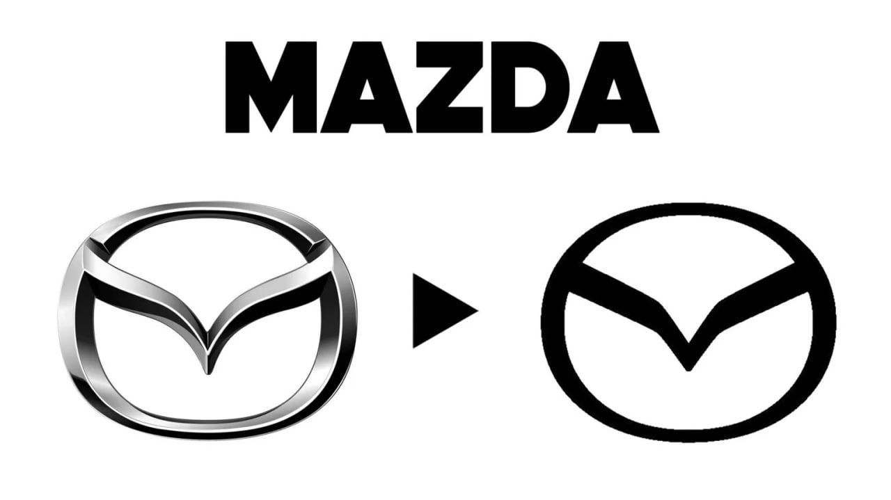 Снова гениально: Mazda впервые за 28 лет сделала ребрендинг — теперь плоский логотип лучше смотрится на смартфонах.  Инсайдеры из Nikkei подвердили слив, а сам апдейт эмблемы представят завтра на 105-летие японского бренда.  Не показывайте Лебедеву.