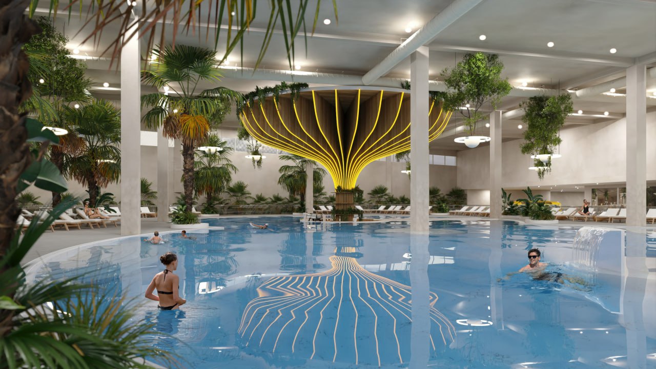 Открытие акватермального комплекса на месте ТЦ Комсомолл состоится в конце декабря Как рассказали 66 RU в Baden Family 19 декабря состоится техническое открытие Большое официальное открытие запланировано на 25 декабря Пока в комплексе который получил название Baden Land будет работать большой бассейн на 1 2 тысячи квадратных метров детский бассейн парные зоны отдыха и кафе В целом развлекательный комплекс займет 90 тысяч квадратных метров На четырех этажах разместят детский город с батутами бани народов мира и апартаменты Новости из Екатеринбурга