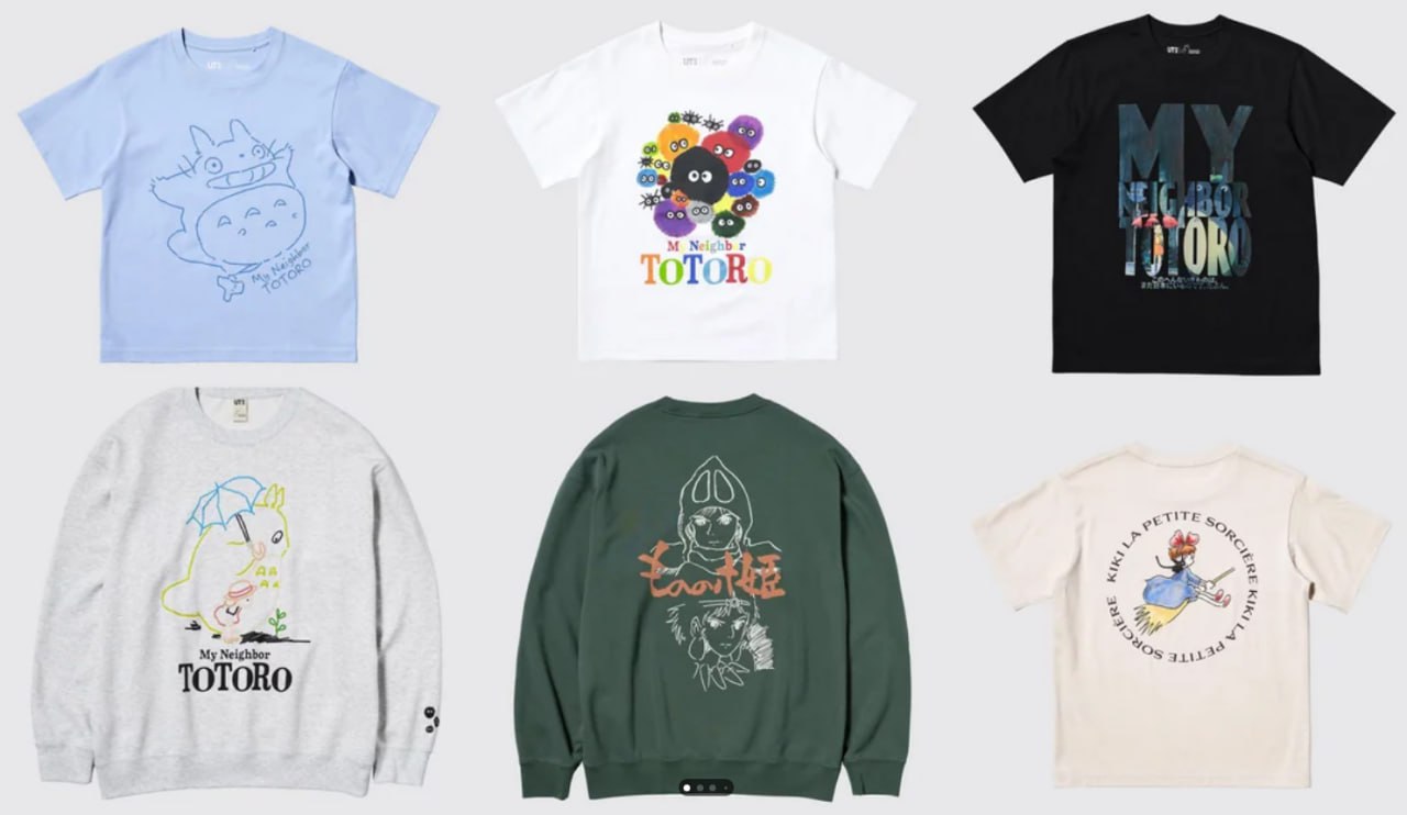Uniqlo выпустит масштабную коллабу со студией Ghibli. В дропе будут футболки, толстовки с принтами по мультикам Хаяо Миядзаки — «Ходячему замку», «Моему соседу Тоторо», «Унесенным призраками» и другим. В продаже будут с начала июля. Планируем вылеты на шоппинг в ближайшие страны с Uniqlo