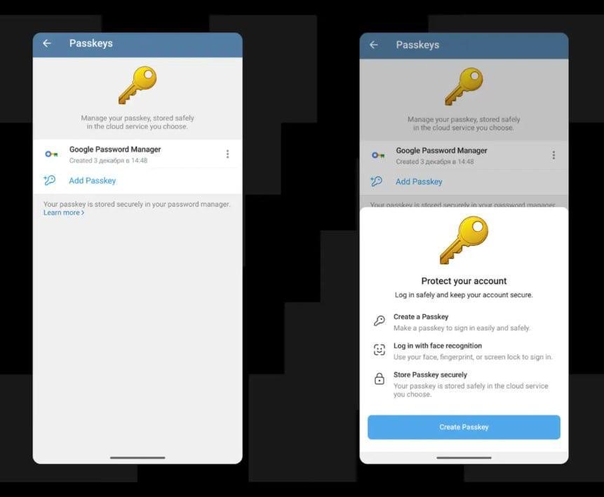 Вход в аккаунт без СМС начал тестировать Telegram помимо электронной почты тестируется функция хранения ключей доступа в менеджерах паролей