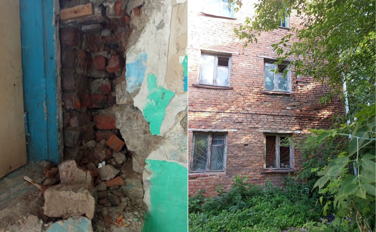 Разваливающуюся на глазах омскую пятиэтажку решили расселить Администрация Омска ввела режим повышенной готовности в отношении дома № 27 на улице Молодогвардейской в Ленинском округе. Причины введения режима связаны с критическим состоянием строительных конструкций здания: они повреждены и деформированы, их прочность утрачена, что создает угрозу внезапного обрушения. Ранее прокурорская проверка установила, что повреждены более 70 % некоторых конструктивных элементов. Жильцы неоднократно фиксировали разрушения конструкций дома. Департаменту финансов мэрии предписано выделить средства из резервного фонда муниципалитета на исследование технического состояния здания, а департаменту городского хозяйства – организовать соответствующее обследование. Отдел жилищной политики и администрация Ленинского округа обязаны обеспечить отселение жильцов. Поставщикам коммунальных услуг рекомендовано прекратить подачу энергоресурсов в здание.