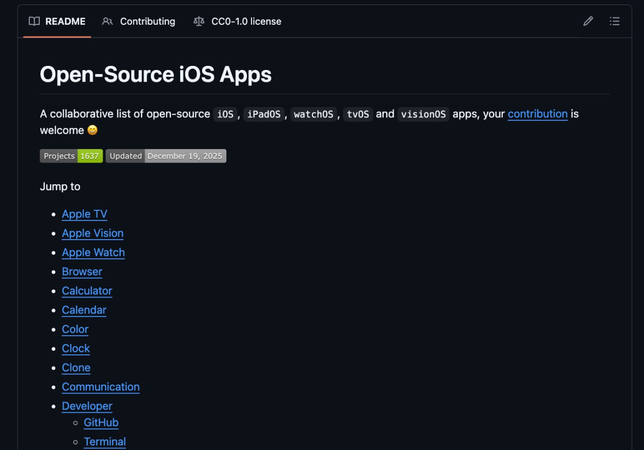 Топ 1000 бесплатных приложений На GitHub собрали уникальную коллекцию лучших бесплатных приложений для iPhone и других устройств Apple В подборке представлены разнообразные программы от удобных менеджеров паролей и защищённых мессенджеров до приложений для стриминга фильмов с торрентов Откройте для себя новое любимое приложение по ссылке здесь TechGPTNews