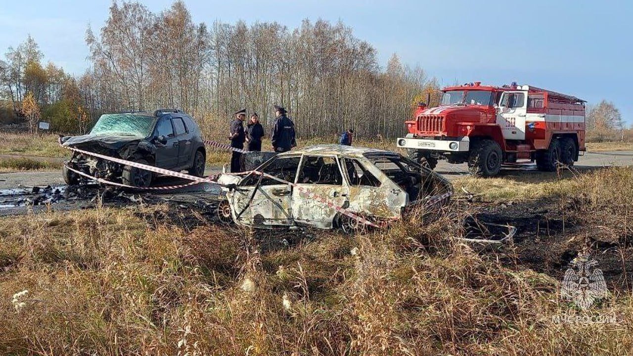 Три человека погибли и три пострадали в ДТП на юге Челябинской области  Авария случилась на дороге Верхнеуральск — Петропавловский. Столкнулись Renault Duster и ВАЗ 14-й модели, который впоследствии загорелся.  "36-летний водитель ВАЗа и находившиеся в салоне двое мужчин, 1991 и 1992 годов рождения, от полученных травм скончались на месте происшествия. Управлявшая вторым автомобилем женщина 1975 года рождения и ее двое несовершеннолетних пассажиров, юноша и девушка 2008 года рождения, получили ранения и были доставлены в медучреждение", — сообщили в региональном управлении МВД.  ⏺Сотрудники МЧС потушили автомобиль, достали пострадавших и погибших. Полицейские проводят проверку и выясняют, как произошла авария.  Фото: ГУ МЧС России по Челябинской области, ГУ МВД России по Челябинской области    Вести Южный Урал   Челябинск