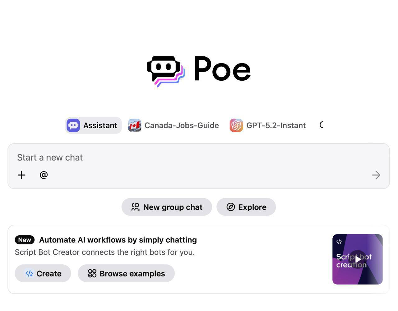Найдена платформа объединяющая тысячи нейросетевых сервисов в одном месте Poe предназначена для решения широкого круга задач от учебы и исследований до разработки и генерации контента В числе доступных моделей GPT 5 2 Claude Sonnet 4 5 Gemini 3 Pro Veo 3 1 и другие Все сервисы структурированы по категориям и задачам что упрощает поиск Платформа работает кросс платформенно доступна веб версия приложения для ПК iOS и Android Использование не ограничено какими либо лимитами Забираем БЕСПЛАТНО тут