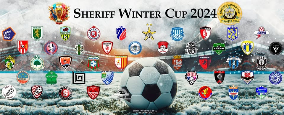 Юные тираспольские футболисты завоевали серебряные медали Sheriff Winter Cup    Международный турнир «Зимний Кубок Шерифа» проходит на полях спорткомплекса. Участвуют 160 команд  6-14 лет  из ПМР, РМ, Гагаузии и Румынии. Призы разыгрываются в 8 возрастных группах. Позади две игровые недели.   «Шериф» U14  тренер Сергей Рагулин  уступили румынской команде «Петролул» в серии пенальти. В этой группе выступало 14 команд. Среди них «Юниор»  Тираспольская СДЮШОР №4  и «Энергетик»  Дубоссары , они выиграли по одному матчу.   «Шериф» U13  тренер Александр Пащенко  проиграл в финале Академии «Раду Ребежа»  Кишинев  – 0:1.