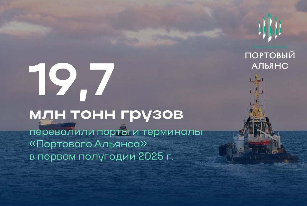 Общий грузооборот предприятий «Портового Альянса» составил 19,7 млн тонн в первом полугодии По сравнению с аналогичным периодом 2024 г. этот показатель увеличился на 6%. Положительная динамика обеспечена, в первую очередь, ростом перевалки в Дальтрансугле. За шесть месяцев терминал отправил на экспорт 8,4 млн т грузов, что на 27% выше прошлогоднего показателя. Рост стал возможен благодаря сокращению простоев поездов, связанных с ремонтными работами на Дальневосточной железной дороге. Значительный рост — +31% год к году — показал и Туапсинский балкерный терминал, отгрузив на экспорт 1,32 млн т минеральных удобрений. Удобрения остаются одним из немногих видов грузов со стабильно растущим объемом перевозок по железной дороге. На этом фоне ситуация в Мурманске складывается сложнее. Грузооборот Мурманского морского торгового порта снизился почти на 15% — до 6,24 млн т, а Мурманского балкерного терминала, специализирующегося на минеральных удобрениях, на 8% — до 1,6 млн т. Основные причины — ухудшение рыночной конъюнктуры и высокие затраты на транспортировку грузов в порт Мурманск. Грузооборот находкинского Малого порта незначительно снизился -1,2% , составив 1,83 млн т. Терминал Port Favor, запущенный в декабре прошлого года, отправил на экспорт 311 тыс. т аммиака в первом полугодии. Сегодня #портовый_альянс #итоги_полугодия