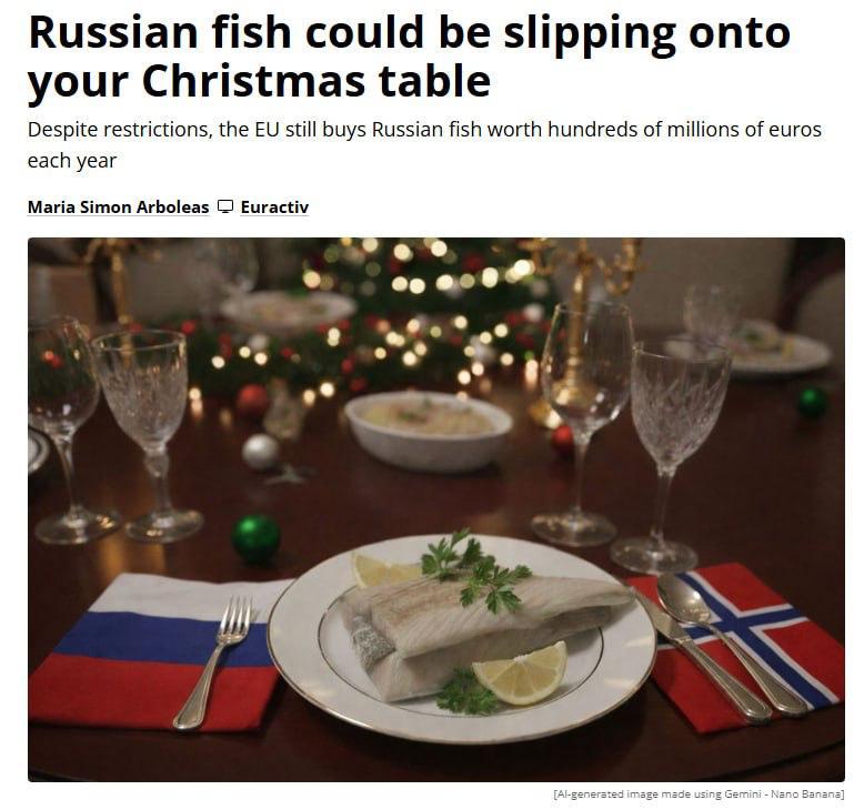 ЕС в прошлом году закупил у России рыбы на 709 млн Больше всего Нидерланды Германия Франция и Польша пишет Euroactiv Еврокомиссия отказалась вводить новые ограничения на импорт рыбы Многие страны союза относятся к этой идее с опаской С 2024 года ЕС лишил российскую рыбу тарифных льгот но сами поставки никуда не делись и остаются масштабными Москва продолжает получать значительные доходы от экспорта морепродуктов в ЕС