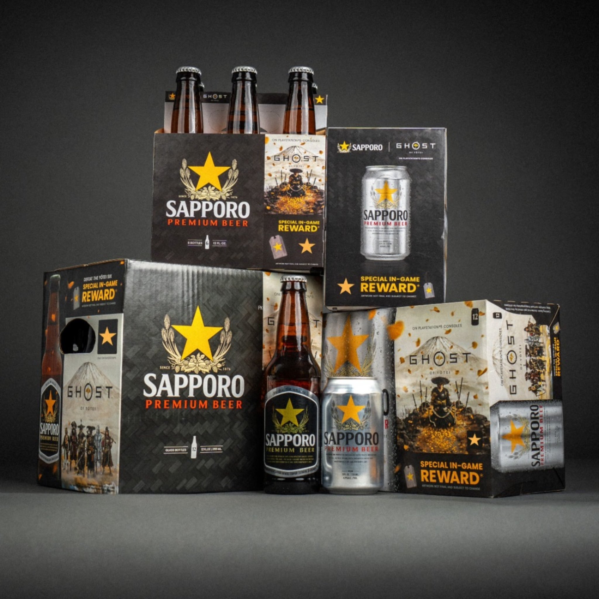 Японский экшен Ghost of Yotei и местная пивоваренная компания Sapporo выпустили совместное премиальное пиво
