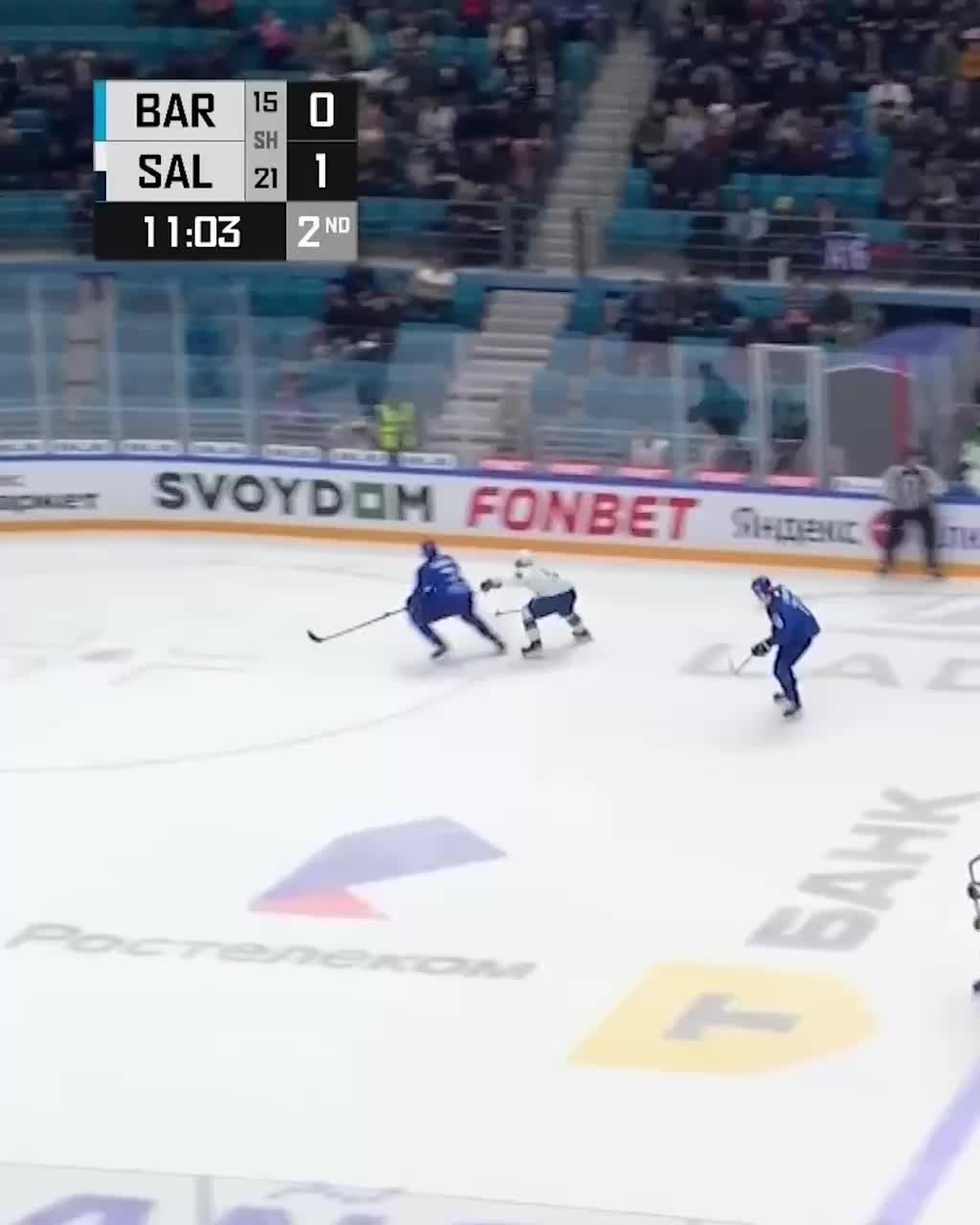 Салават Юлаев одержал победу над ХК Барыс в гостевом матче